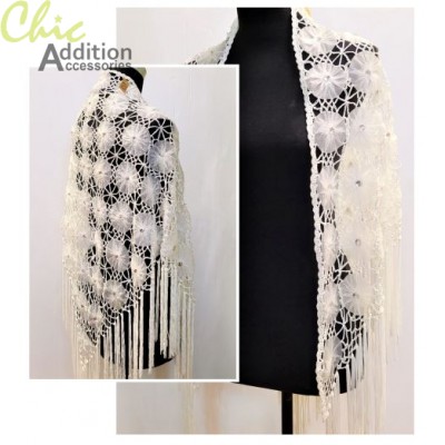 Beaded Shawl 23057-B